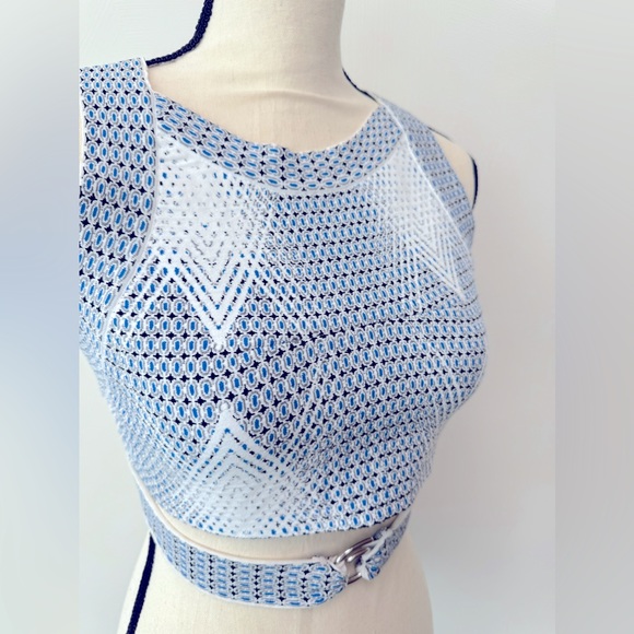 Alaïa Printed Crop Top - Picture 10 of 12